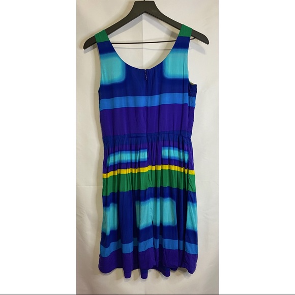 Calvin Klein Multi Color Fit & Flare Dress Size 8P - Picture 2 of 7